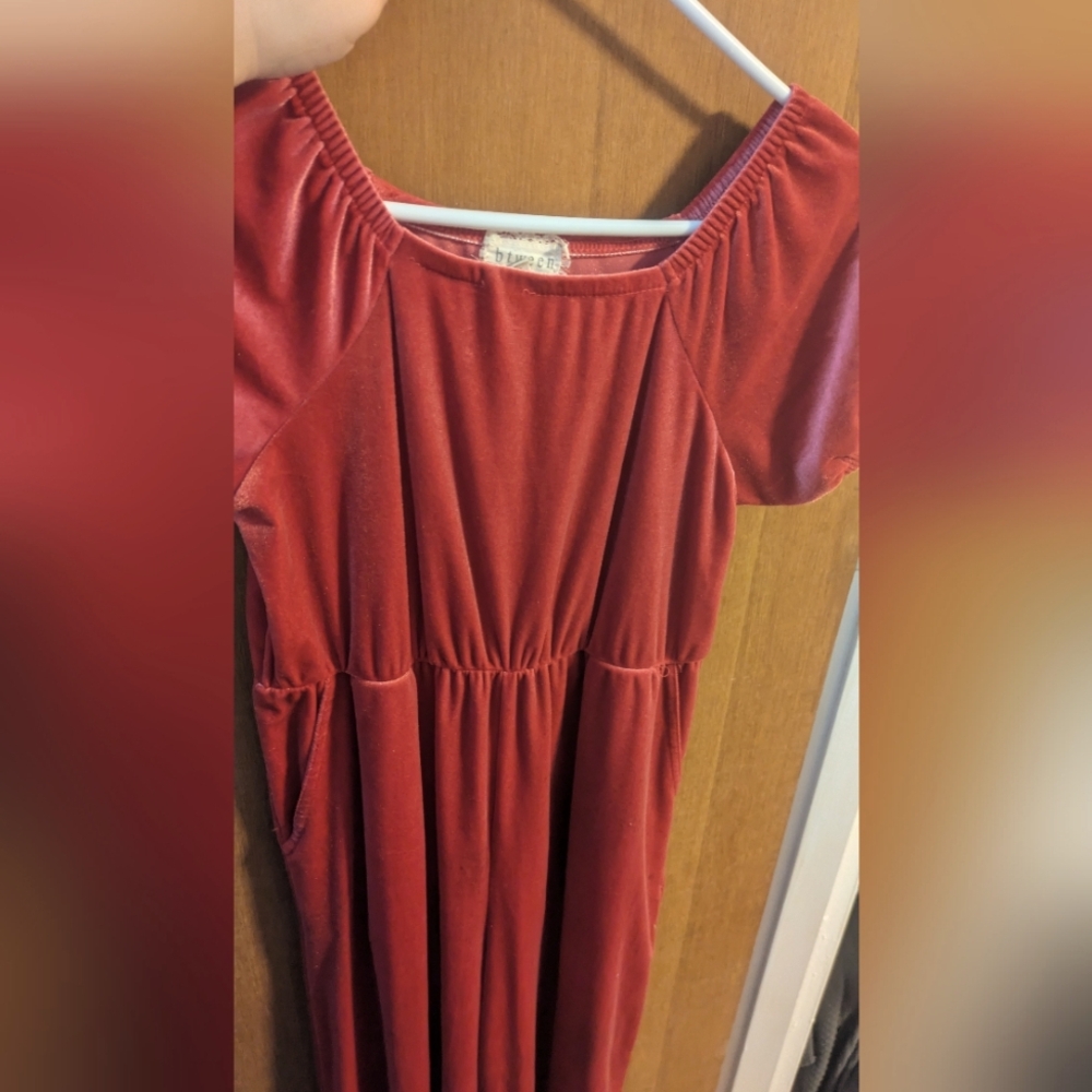 Girls reddish pink jump suit size 10